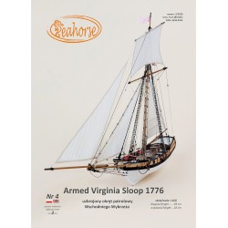 Sailship model "Armed Virginia Sloop" - Wydawnictwo "Seahorse"