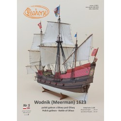 Cardboard sailship model "Wodnik / Meerman" - Wydawnictwo "Seahorse"