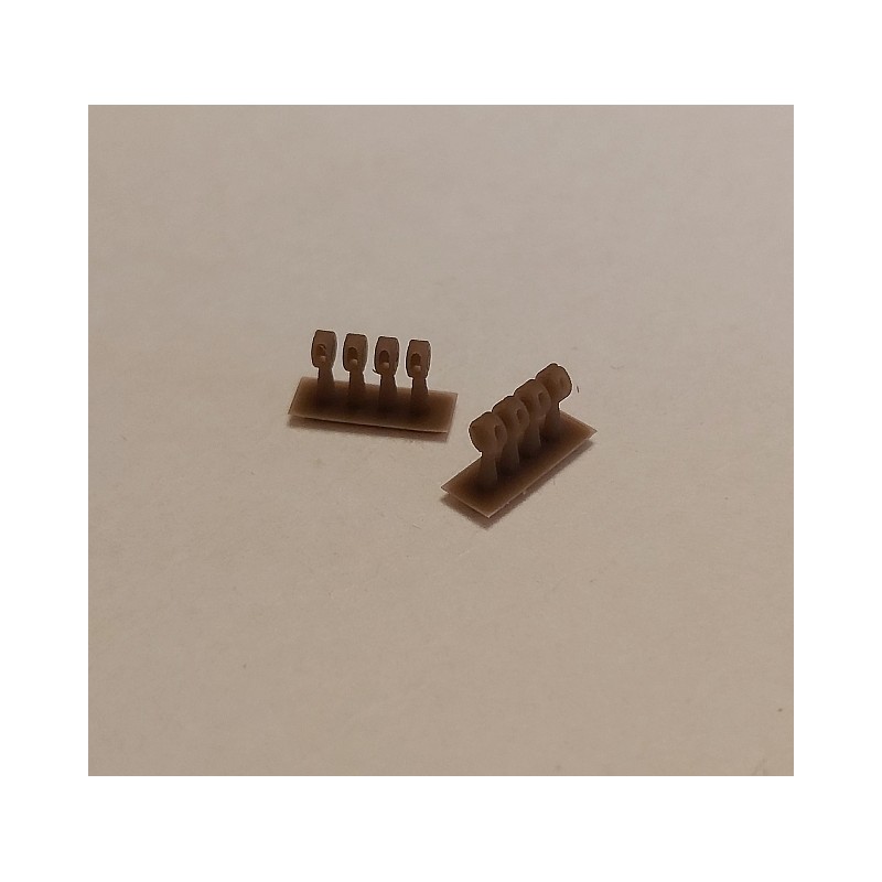 Bloczek brązowa żywica 2 mm 1 otwór